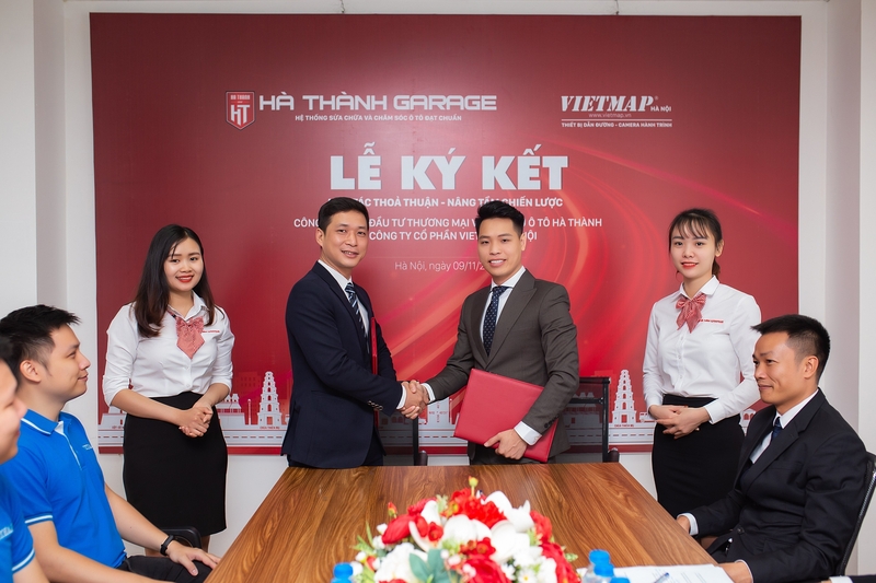 Hà Thành Garage ký kết thỏa thuận hợp tác cùng Vietmap