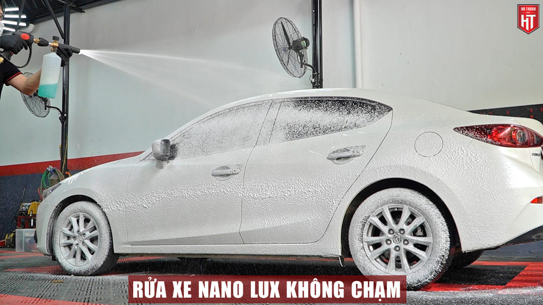 Dịch vụ rửa xe ô tô công nghệ không chạm - chăm sóc ô tô tại Hải Phòng chi nhánh Hà Thành Garage