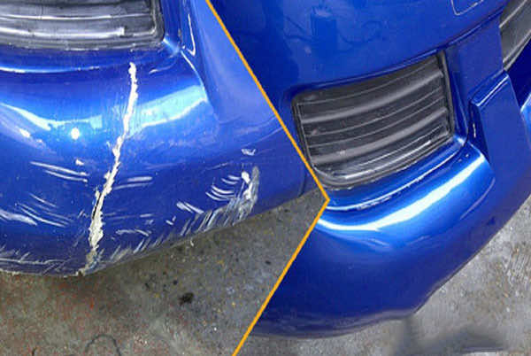 Trường hợp xe va chạm làm bong lớp sơn cần phải sơn lại