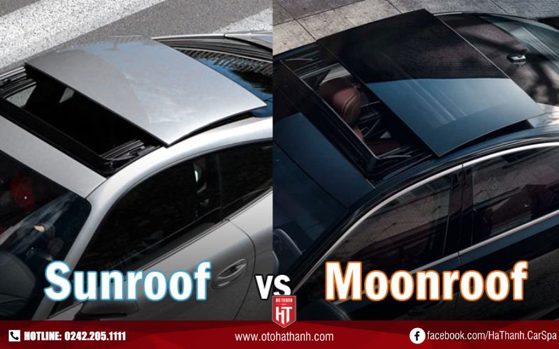 phân biệt sunroof và moonroof