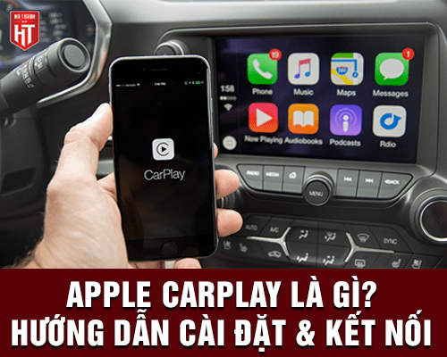 Kết nối Apple Carplay giữa điện thoại và màn hình ô tô