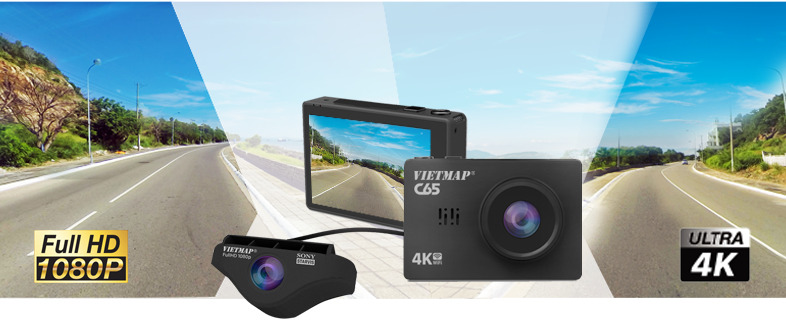 Camera Vietmap C65 có độ phân giải Full HD