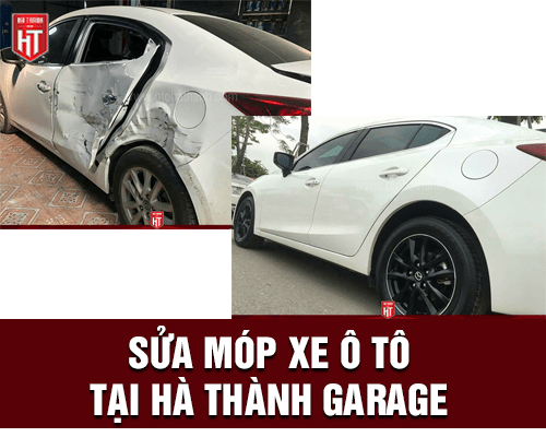 Sửa vết móp xe ô tô tại Hà Nội