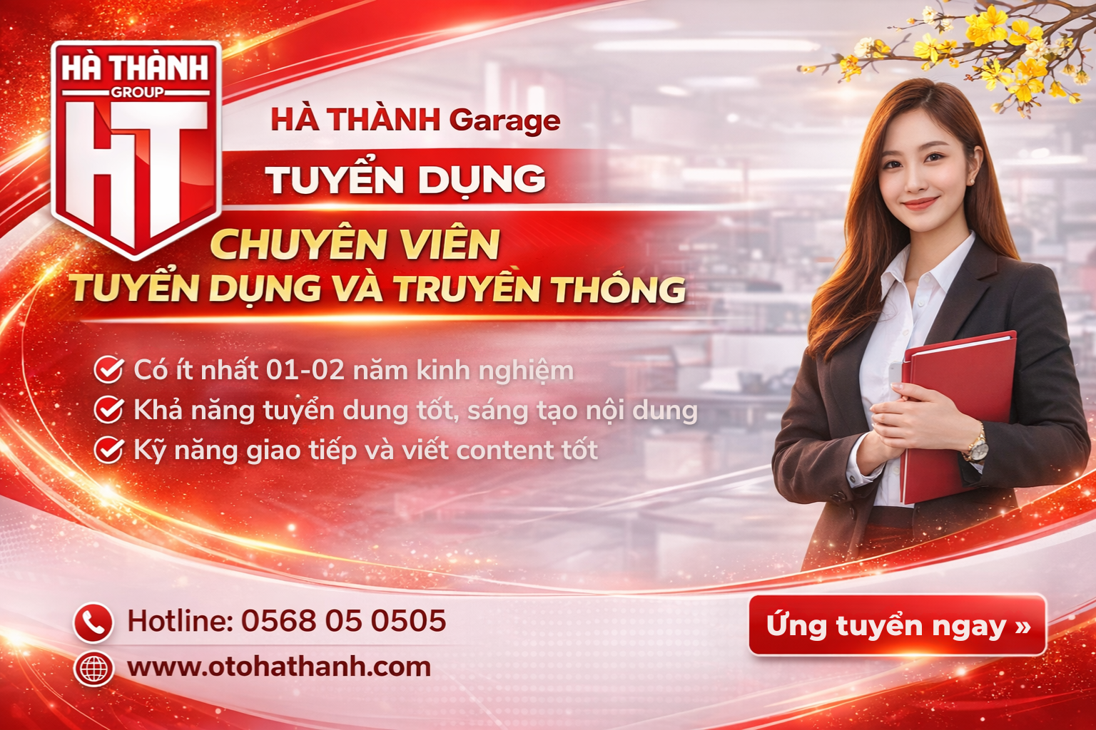 Hà Thành Garage Tuyển Dụng Chuyên Viên Tuyển Dụng Và Truyền Thông