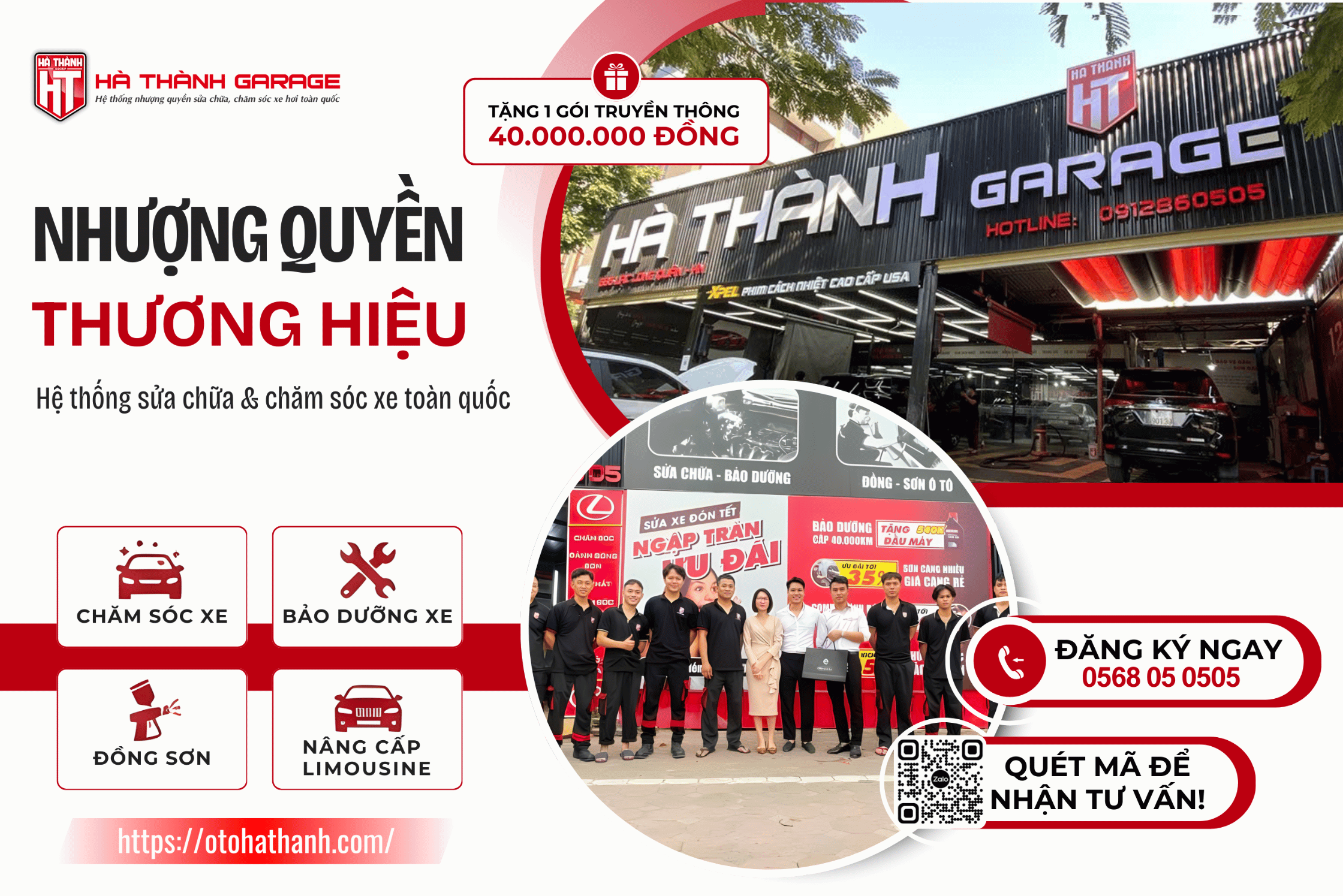 Nhượng Quyền Thương Hiệu Hà Thành Garage: Nhận Ngay Ưu Đãi 40 Triệu