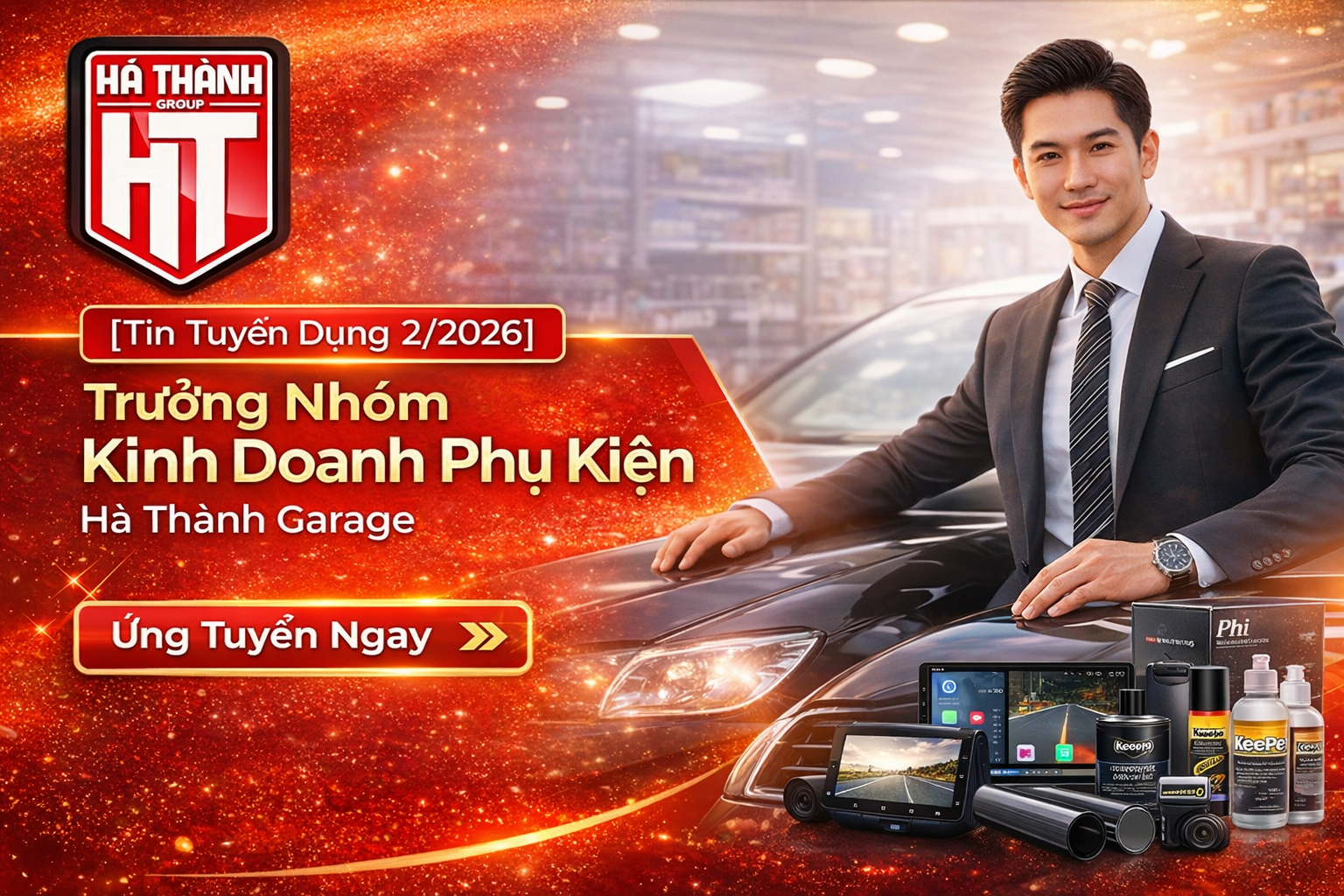 [Tin Tuyển Dụng 2/2026] Trưởng Nhóm Kinh Doanh Phụ Kiện Hà Thành Garage